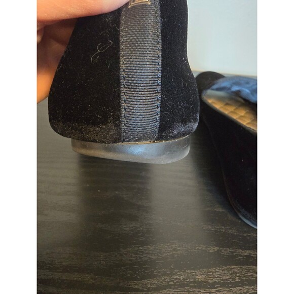 BIRDIES  black velvet  flats women's size 8.5 - Picture 7 of 7